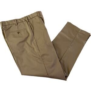 Lands End Mens 30 Tag (31WX33L) Perfect Chino Khaki Pants Uniform NEW #4027